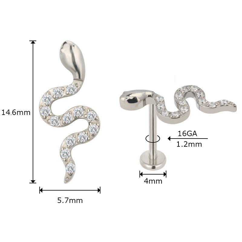 Labret snake gems TB-0921