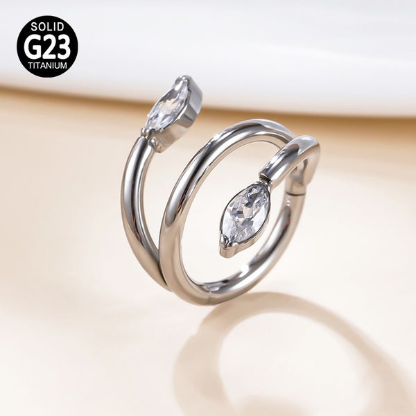 Ring double marquise TB-0704