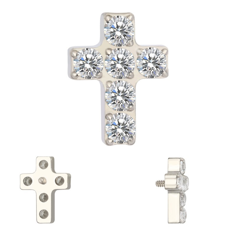 Labret cross gems TB-0949